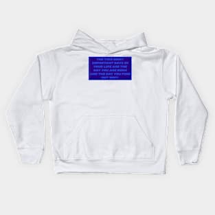 Life Thoughts Kids Hoodie